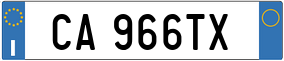 Truck License Plate